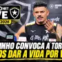 LIVE | Tiquinho Soares chama torcida do Botafogo e promete: 'Vamos dar a vida por vocês'
