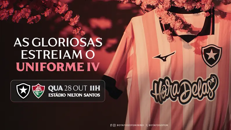 Camisa IV rosa do Botafogo | Outubro 2026