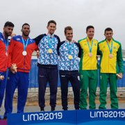 Remadores do Botafogo, Uncas Tales e Lucas Verthein conquistam medalha de bronze no Pan