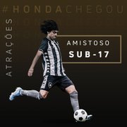 Joia de 15 anos será atração na apresentação de Honda; Botafogo prepara contrato profissional