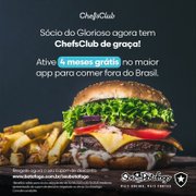 Sócios do Botafogo ganham 4 meses de assinatura grátis no ChefsClub
