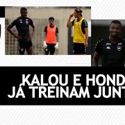 ‘Acima da média’ e focado na estreia, Kalou treina com Honda e já faz trabalho com bola no Botafogo. Veja vídeo!