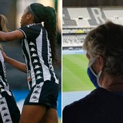 Gloriosas com moral! Pia Sundhage acompanha virada do Botafogo em camarote no Estádio Nilton Santos