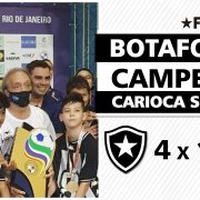 VÍDEO &#8211; Botafogo 4 x 1 Flamengo: veja os gols e a festa do título carioca sub-11 da garotada alvinegra