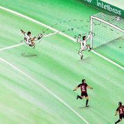 Golaço de Matheus Frizzo pelo Botafogo vira arte em desenho divulgado pela Copa do Brasil