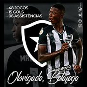 Reforço do Athletico-PR, Matheus Babi se despede do Botafogo: ‘Vou guardar todos em meu coração’