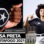 VÍDEO &#8211; Botafogo dá show em &#8216;ensaio de fotos retrô&#8217; da nova camisa preta da Kappa no Caio Martins