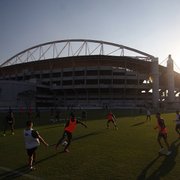 Botafogo volta a treinar no Estádio Nilton Santos após um mês; veja fotos