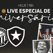 ASSISTA AO VIVO: Botafogo faz live especial de aniversário com presença de ídolos e dirigentes