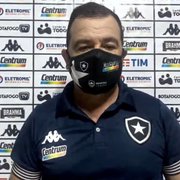 Enderson ressalta dificuldades e enaltece ‘sacrifício e dedicação’ dos jogadores do Botafogo diante do Remo