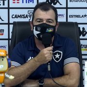 Enderson dedica vitória do Botafogo à torcida: ‘Foi fantástica, apoiou do início ao fim’