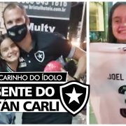 Torcedora do Botafogo ganha camisa com &#8216;suor sagrado&#8217; de Carli em Belém e se emociona: &#8216;Inesquecível na minha vida&#8217; 🤩🎁