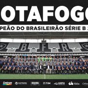 Botafogo faz foto oficial do título com jogadores, comissão técnica e diretoria e agradece a patrocinadores; veja bastidores