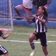 Base: Giovanna arrebenta e faz dois gols em final do sub-12 masculino; Botafogo perde nos pênaltis