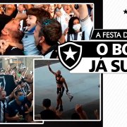O Bota já subiu! Torcida do Botafogo comemora acesso para Série A do Brasileirão-2022 com muita festa no Nilton Santos ☝🏽😁🔥