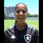 Promessa, Giovanna Waksman garante permanência no Botafogo: 'Pretendo fazer gols e ganhar muitos títulos'