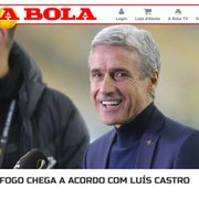 Expectativa por chegada Luís Castro ao Botafogo tem repercussão em site português