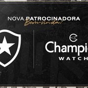Botafogo anuncia patrocínio com marca de relógios Champion Watch para o uniforme até abril