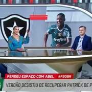 Comentaristas debatem negociação por Patrick de Paula, do Palmeiras: ‘Botafogo vai ganhar um senhor jogador’