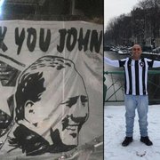 Idealizador de bandeira para John Textor se surpreende com repercussão e quer exibi-la em Botafogo x Corinthians: ‘Ele resgatou nossa esperança’
