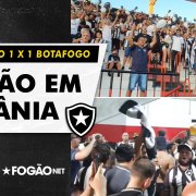 Torcida do Botafogo &#8216;repete&#8217; Brasília e canta alto nas arquibancadas em Goiânia. Veja vídeo! 🏟️🔥
