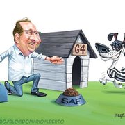Botafogo morando no G-4! John Textor constrói casa nova para Biriba em charge de Mario Alberto