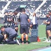 Botafogo sofre com calor e com erros infantis