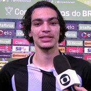 Artilheiro do Botafogo na noite, Matheus Nascimento celebra: ‘Estou muito feliz com a atuação que tive’