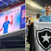 Torcedor do Botafogo vai a jogo de Israel pela Liga das Nações da Uefa e é perguntado sobre Zahavi por locais: 'Achei incrível'