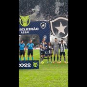 Giovanna Waksman entra em campo junto com time do Botafogo: 'Estamos juntos com você'