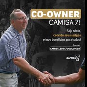 &#8216;Co-owner&#8217;: Botafogo lança campanha de adesão de novos sócios e chega a 42 mil