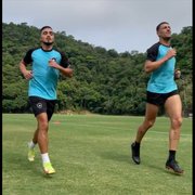 Em transição, Rafael corre no campo, e Vinícius Lopes volta a treinar com bola no Botafogo
