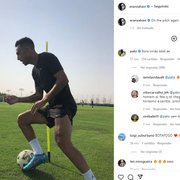 Alvo do Botafogo, Zahavi posta foto treinando com bola, e Alexandre Pato o chama para o Brasil: ‘Bora irmão’