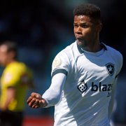 Júnior Santos celebra gol em estreia pelo Botafogo e valoriza luta contra o Juventude: ‘Fomos um time guerreiro’