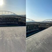 Empresa faz visita técnica para reformar telhados do Nilton Santos, estádio do Botafogo