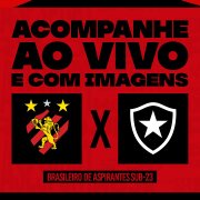 Assista AO VIVO: Botafogo visita Sport em duelo decisivo no Campeonato Brasileiro de Aspirantes