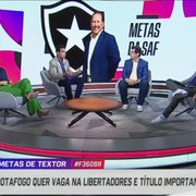 Programa debate Botafogo e 'discorda' de Textor se basear em lei da SAF (!?): 'É preciso reservar caixa para penhoras não previstas'