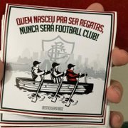 Torcida do Fluminense tenta provocar rivais com adesivos sobre remo (?!) 😅