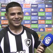 Raí entra, marca contra a Portuguesa e sonha com mais chances no Botafogo: ‘Objetivo é me firmar no profissional, é uma honra estar aqui’