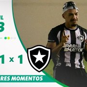 VÍDEO | Gols e melhores momentos do empate do Botafogo com o Sergipe pela Copa do Brasil