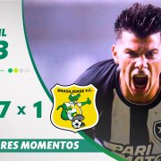VÍDEO | Gols e melhores momentos da vitória do Botafogo sobre o Brasiliense por 7 a 1