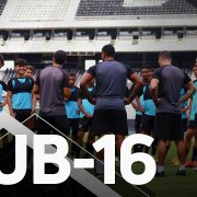 VÍDEO | Sub-16 do Botafogo treina no Nilton Santos antes do primeiro jogo da final da Copa Rio contra o Fluminense