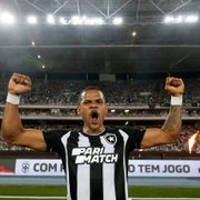 Júnior Santos comemora mais um gol pelo Botafogo e convoca torcida: 'Estamos unidos, crescendo a cada jogo'