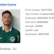 Luís Oyama já veste a camisa do Goiás no BID do Botafogo; Daniel Borges é cedido ao América-MG por um ano