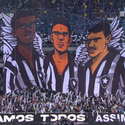 Espetacular! Botafogo faz mosaico com referência a ídolos históricos antes de duelo com o Bahia