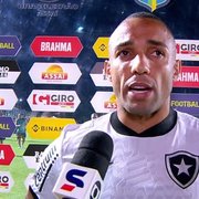 Marçal critica atuação do Botafogo no clássico e ainda acredita no título: ‘Temos todas as condições de continuar em primeiro’