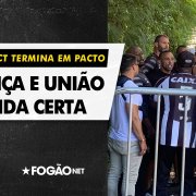 VÍDEO | Detalhes da manifestação no CT do Botafogo: cobrança e união na medida certa