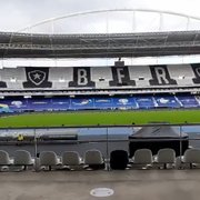 VÍDEO: Estádio Nilton Santos, do Botafogo, é personalizado para a Copa América e tem teste de luzes