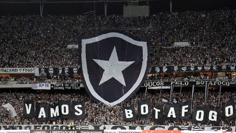 Torcida do Botafogo contra o Nacional pela Libertadores (FOTO: Vitor Silva/SSPress/BFR)