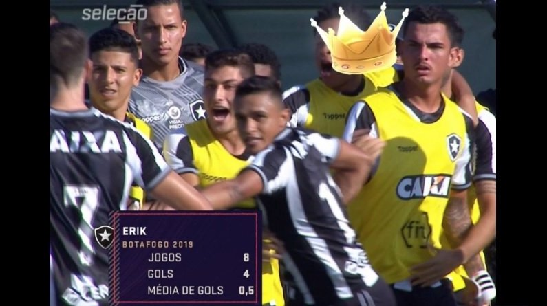 Atacante do Botafogo, Erik é o Rei do Rio de fevereiro-2019